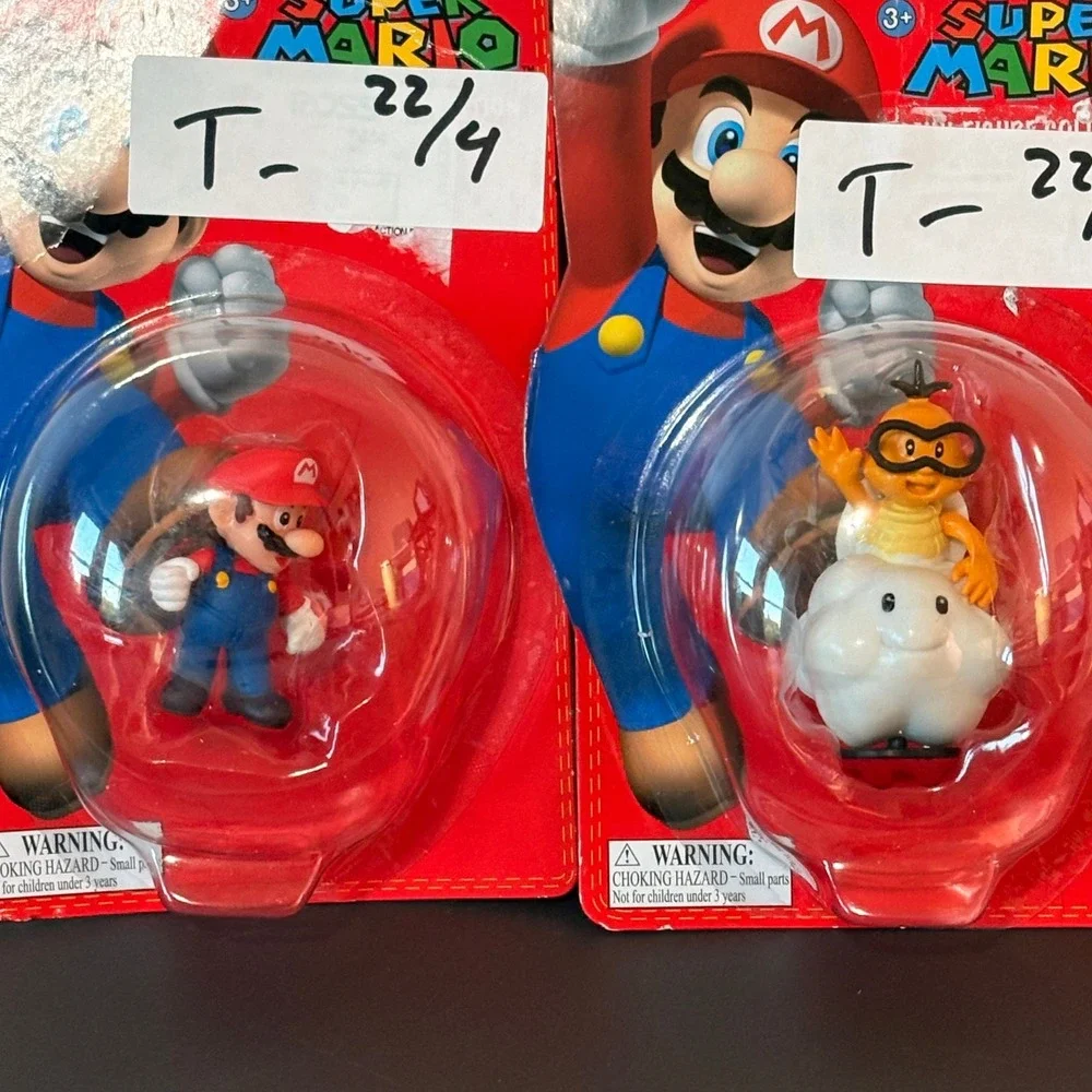 Super Mario Mini Figure Collection Lot Mario Lakitu Goldie Nintendo 23013G New
